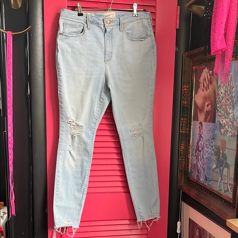 Size 14 Universal Thread Blue Ankle Cropped Jeans